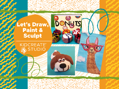 Let's Draw, Paint & Sculpt Weekly Class (4-9 Years)
